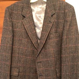 Vintage Grey Wool Blazer - Yorkshire Square - 44S